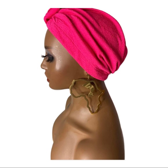 Stainless steal African map large earrings! - Picture 3 of 4